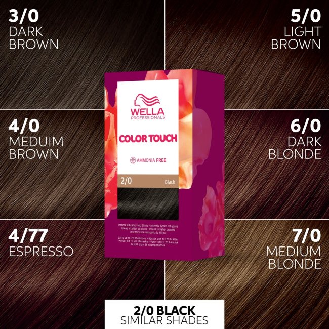 Краска для волос Wella Professionals Color Touch Pure Naturals Black 2/0 130 мл