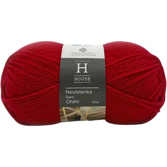 Пряжа House garn Onni 100 гр Red 5327