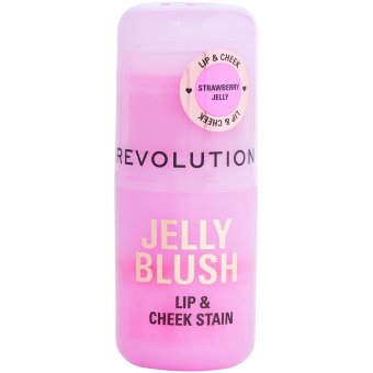 Кремовый стик для макияжа щёк и губ Makeup Revolution Jelly 0,03 гр Stain Strawberry Pink