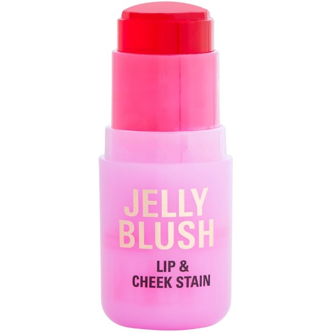 Кремовый стик для макияжа щёк и губ Makeup Revolution Jelly 0,03 гр Stain Strawberry Pink