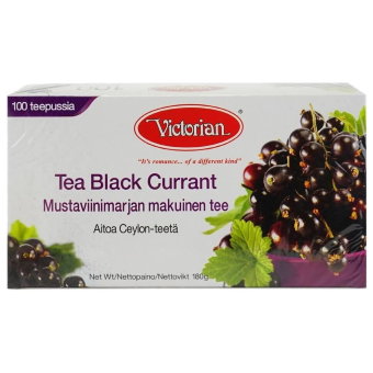 Чай Victorian (чёрный с чёрной смородиной) 100 шт
