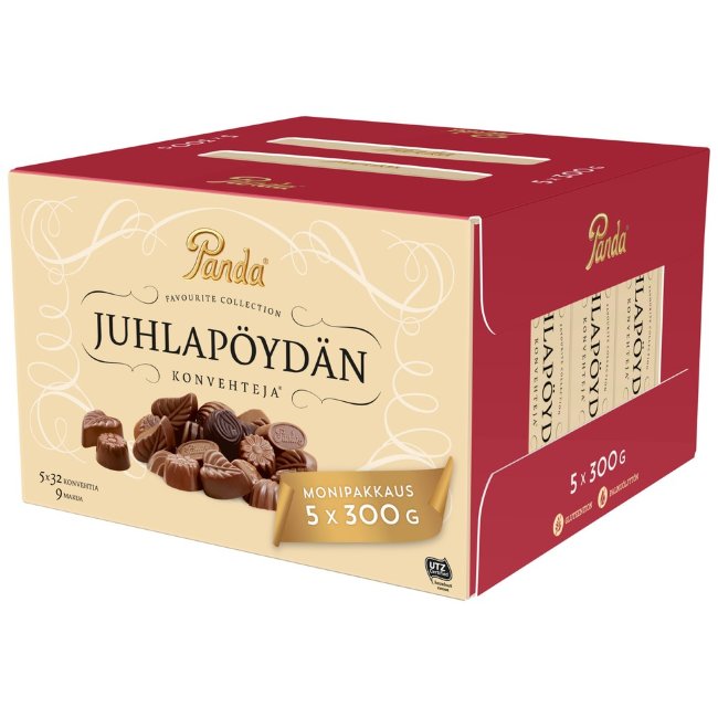 Набор шоколадных конфет Panda Juhlapoydan 5x300 гр