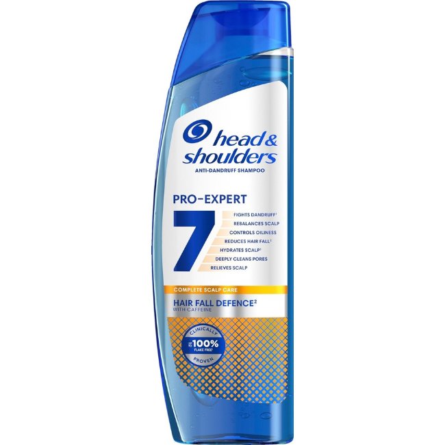 Шампунь против перхоти Защита от выпадения волос с кофеином Head & Shoulders 7 Pro Expert 250 мл