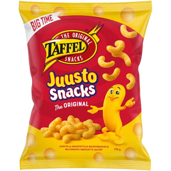 Сырные снеки Taffel Justo Snacks Original 190 гр
