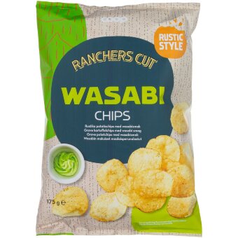 Деревенские картофельные чипсы Coop со вкусом васаби 175 гр Деревенские картофельные чипсы Coop со вкусом васаби 175 гр