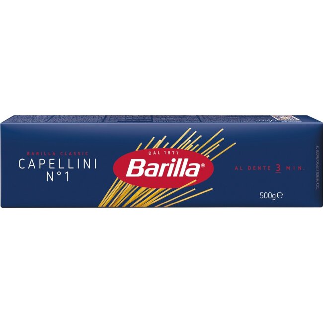 Паста Barilla Capellini №1 из твёрдых сортов пшеницы 500 гр