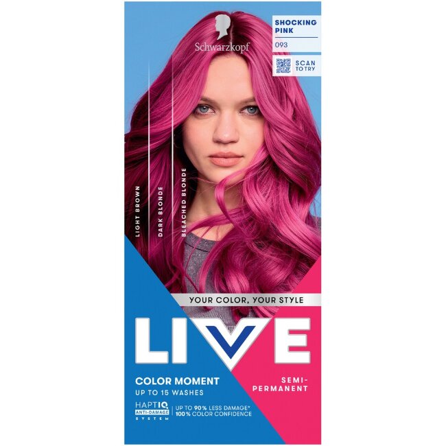 Краска для волос Schwarzkopf LIVE Ultra Brights 93 Shocking Pink Краска для волос Schwarzkopf LIVE Ultra Brights 93 Shocking Pink