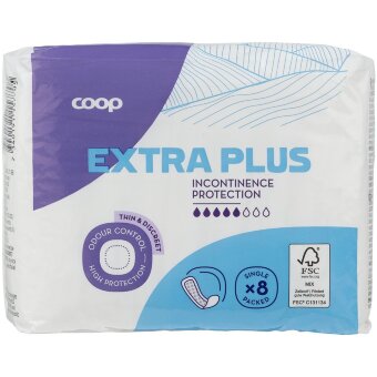 Прокладки для недержания Coop extra plus 8 шт