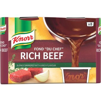Тёмный говяжий концентрат Knorr Fond "du Chef" (уп 8 шт) 224 гр