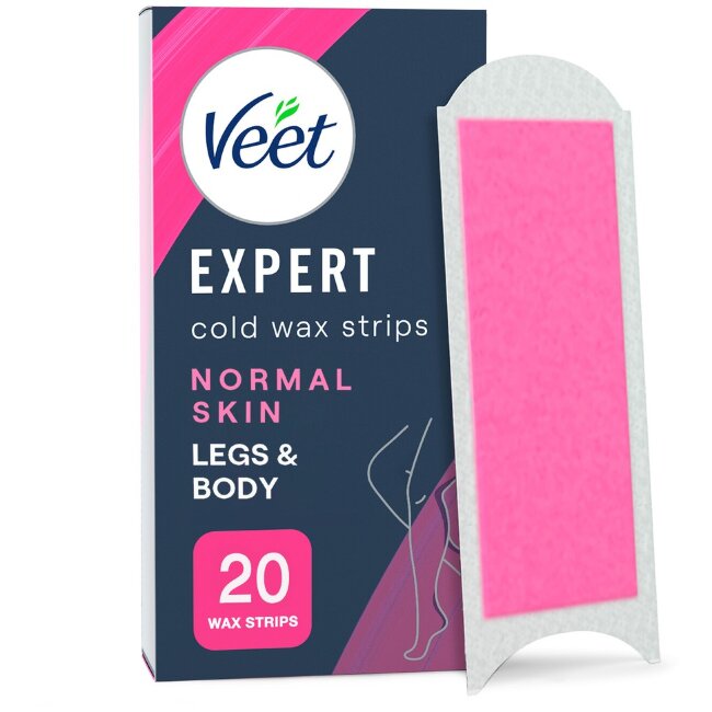 Холодные восковые полоски Veet Expert для тела и ног для нормальной кожи 20 шт Холодные восковые полоски Veet Expert для тела и ног для нормальной кожи 20 шт