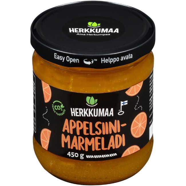Джем Herkkumaa апельсиновый 450 гр