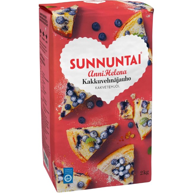 Мука пшеничная для выпечки Sunnuntai Anni Helena 2 кг