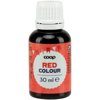 Краситель пищевой красный Coop 30 мл