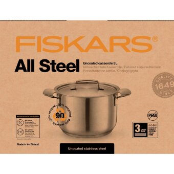 Кастрюля Fiskars All Steel 3,0 л