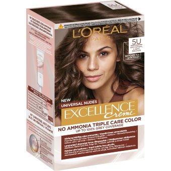Крем-краска для волос L'Oréal Paris Excellence Creme Universal Nudes 5U универсальный светло-коричневый без аммиака 1 шт Крем-краска для волос L'Oréal Paris Excellence Creme Universal Nudes 5U универсальный светло-коричневый без аммиака 1 шт