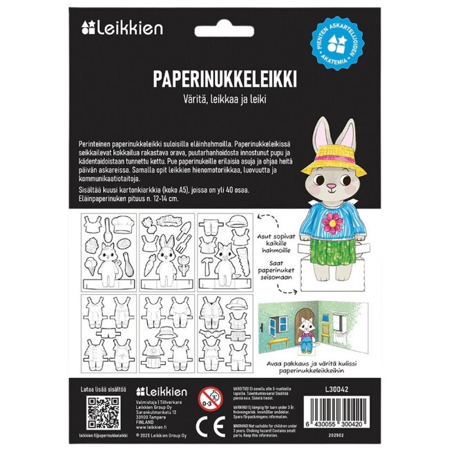 Игра с бумажными куклами Leikkien