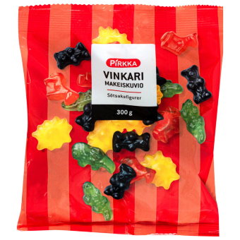 Жевательные конфеты Pirkka Vinkari 300 гр Жевательные конфеты Pirkka Vinkari 300 гр