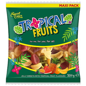 Жевательный мармелад Sweet Corner Tropical Fruits 300 гр Жевательный мармелад Sweet Corner Tropical Fruits 300 гр