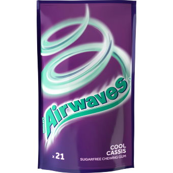 Жевательная резинка с черной смородиной и мятой Airwaves Cool Cassis 29 гр (цена по акции)