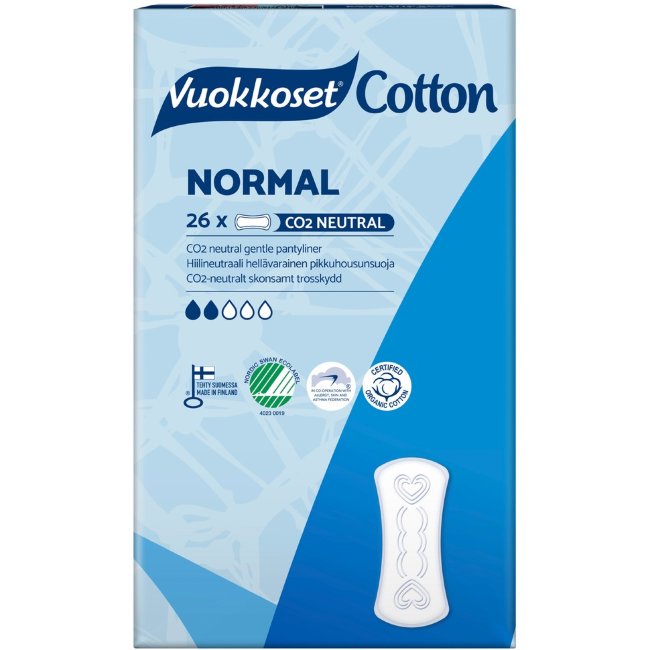 Ежедневные  прокладки Vuorroset Cotton 26 шт