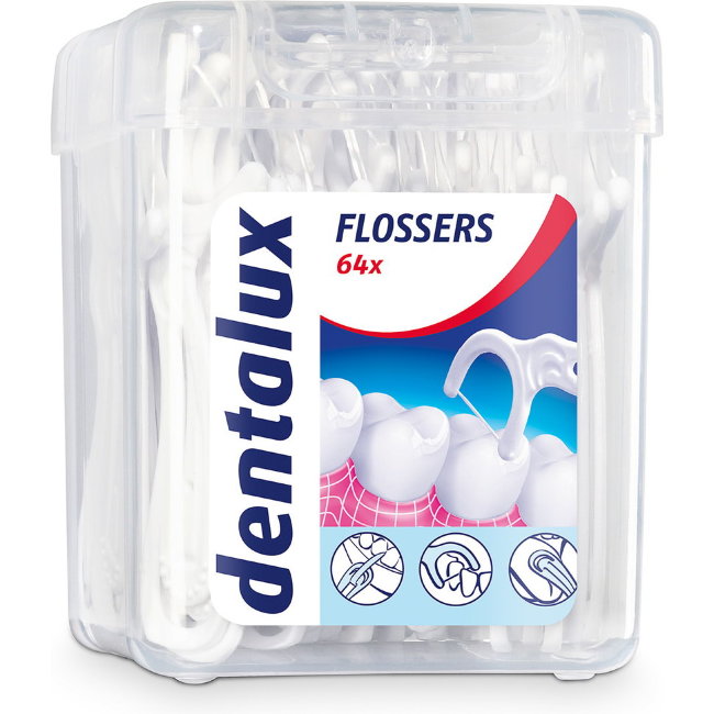 Дорожный набор 3 в 1 для ухода за зубами Dentalux flossers 64 шт/уп