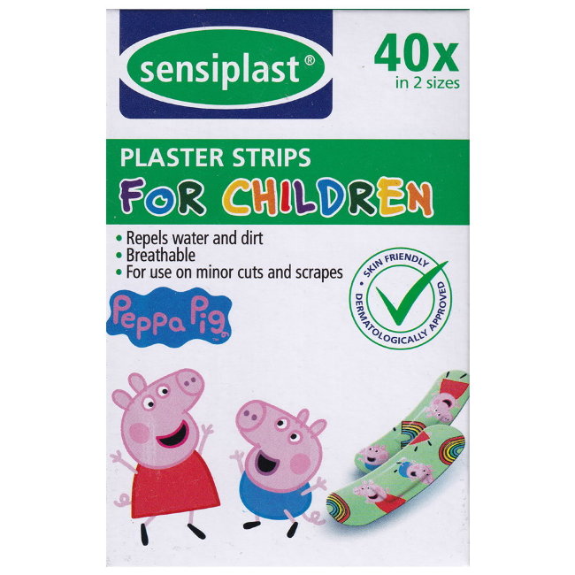 Набор пластырей для детей (2 размера) Sensiplast FOR CHILDREN 40шт/уп