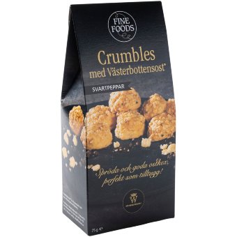 Сырные крекеры Västerbottensost с черным перцем 75 гр