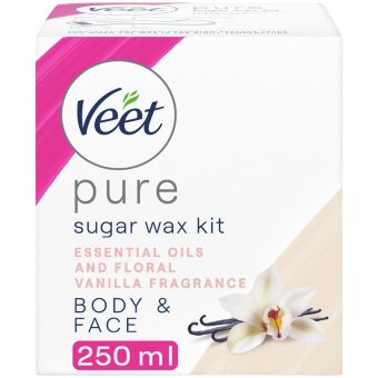 Кукурузный воск для депиляции Veet Pure ваниль 250 мл