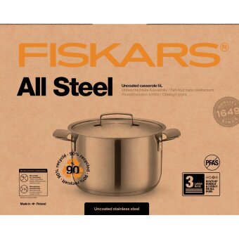 Кастрюля Fiskars All Steel 5,0 л Кастрюля Fiskars All Steel 5,0 л
