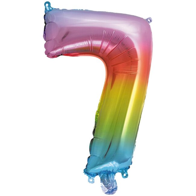 Фольгированный воздушный шар Decorata Party Rainbow 35 см № 7 Фольгированный воздушный шар Decorata Party Rainbow 35 см № 7
