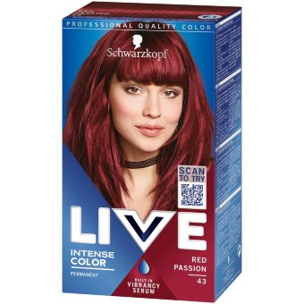 Краска для волос Schwarzkopf LIVE 43 Red Passion Краска для волос Schwarzkopf LIVE 43 Red Passion