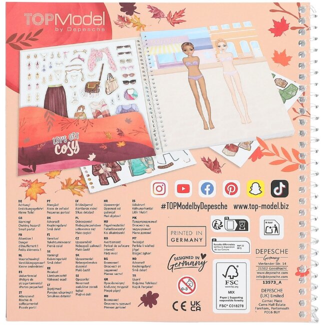 Набор наклеек TOPModel Dress Me Up Cosy Набор наклеек TOPModel Dress Me Up Cosy