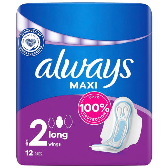 Прокладки гигиенические Always Maxi Long size2, 12 шт