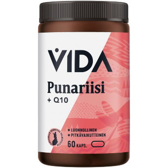 Комплекс для контроля холестерина (красный рис, B12, B6, Q10) Punariisi + Q10 Vida 60 капсул