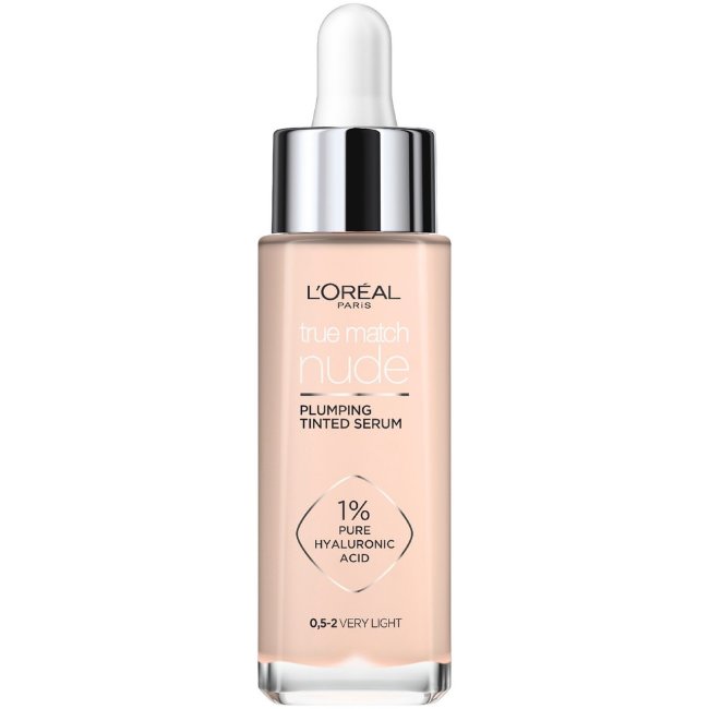 Тонирующая сыворотка для лица L'Oréal Paris True Match Nude Plumping 30 мл Very Light 0,5-2 Тонирующая сыворотка для лица L'Oréal Paris True Match Nude Plumping 30 мл Very Light 0,5-2