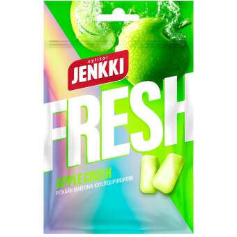 Жевательная резинка с ксилитом Jenkki Fresh Apple Crush 35 гр