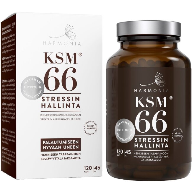Биодобавка Harmonia KSM66 капсулы с органическим экстрактом ашваганды 45 гр/120 капсул Биодобавка Harmonia KSM66 капсулы с органическим экстрактом ашваганды 45 гр/120 капсул
