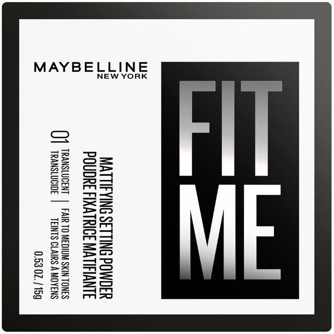 Рассыпчатая пудра Maybelline New York Fit Me 1 Translucent 15 гр Рассыпчатая пудра Maybelline New York Fit Me 1 Translucent 15 гр