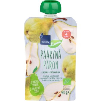 Пюре из органической груши Rainbow 90 гр 4 мес