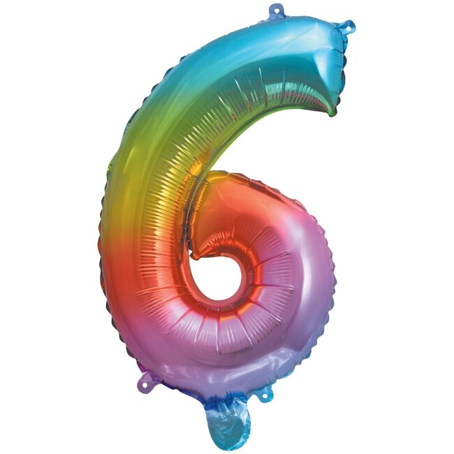 Фольгированный шар Decorata Party Rainbow 35 см № 6 Фольгированный шар Decorata Party Rainbow 35 см № 6