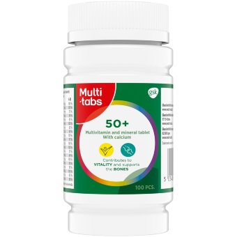 Мультивитаминный-минеральный комплекс 50+ 100 таблеток Multi-Tabs Мультивитаминный-минеральный комплекс 50+ 100 таблеток Multi-Tabs