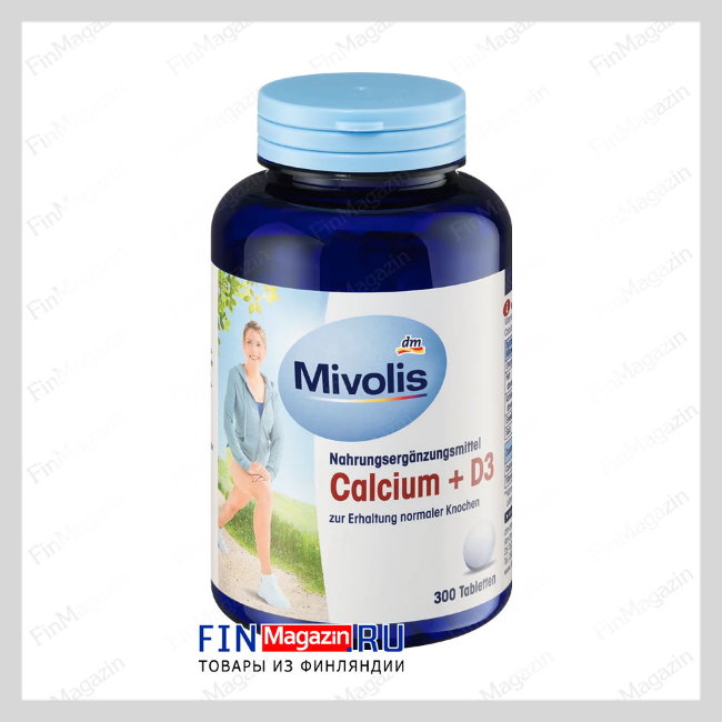 Кальций и витамин Д3 Calcium + D3 Mivolis 300 таблеток