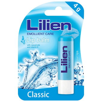 Бальзам для губ с натуральными маслами и витамином Е (Классический) Lilien 4 гр