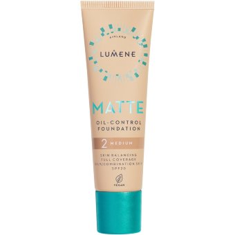 Матирующий тональный крем Lumene Matte Oil-control SPF20 2 Medium 30 мл
