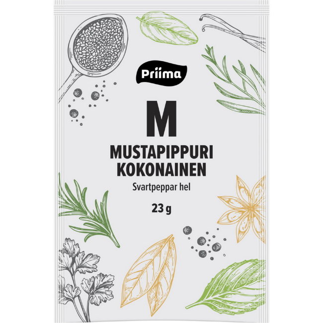 Перец черный горошком Priisma 23 гр Перец черный горошком Priisma 23 гр