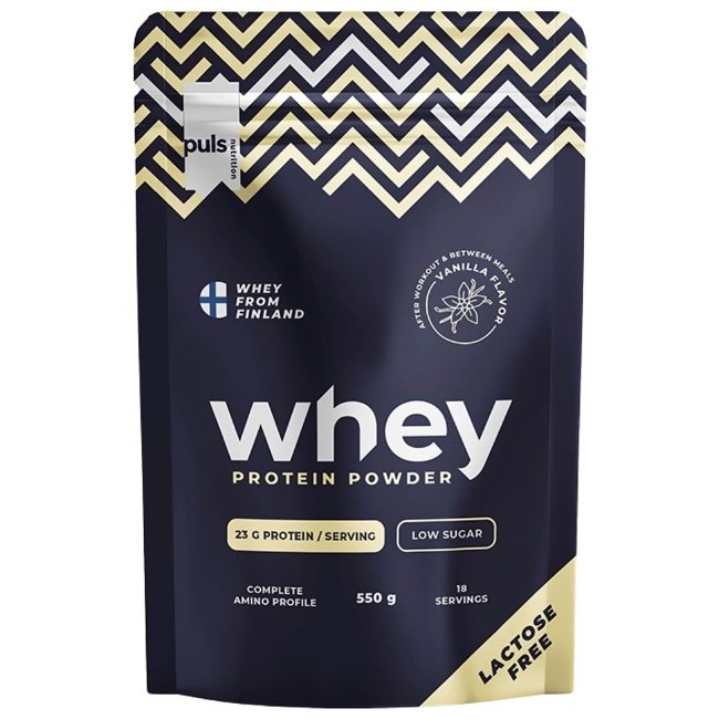 Протеиновый порошок PULS WHEY ваниль 550 гр беслактозный отечественный