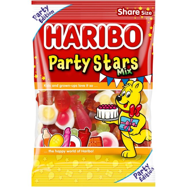 Микс конфет HARIBO Party Stars 375 гр