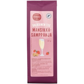 Белый чай Herkku с ароматом клубники и шампанского 50 гр