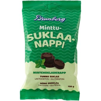 Шоколадные конфеты с мятой Brunberg 150 гр