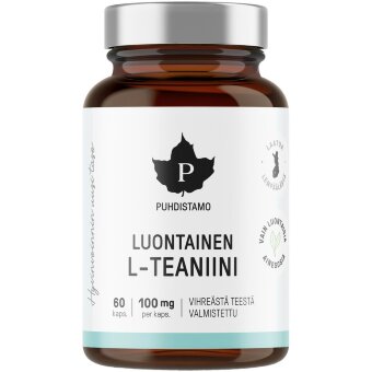 Капсулы Puhdistamo Luontainen L-теанин 100 мг 60 шт